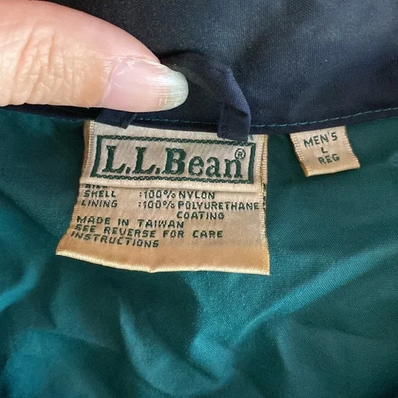 VINTAGE LL Bean Windbreaker Size Large